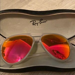 Polarized Plastic Ray Bans-cat 5000 flash lenses